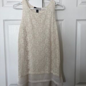 Never worn white lace tank top
